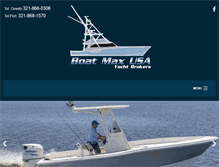 Tablet Screenshot of boatmaxusa.com